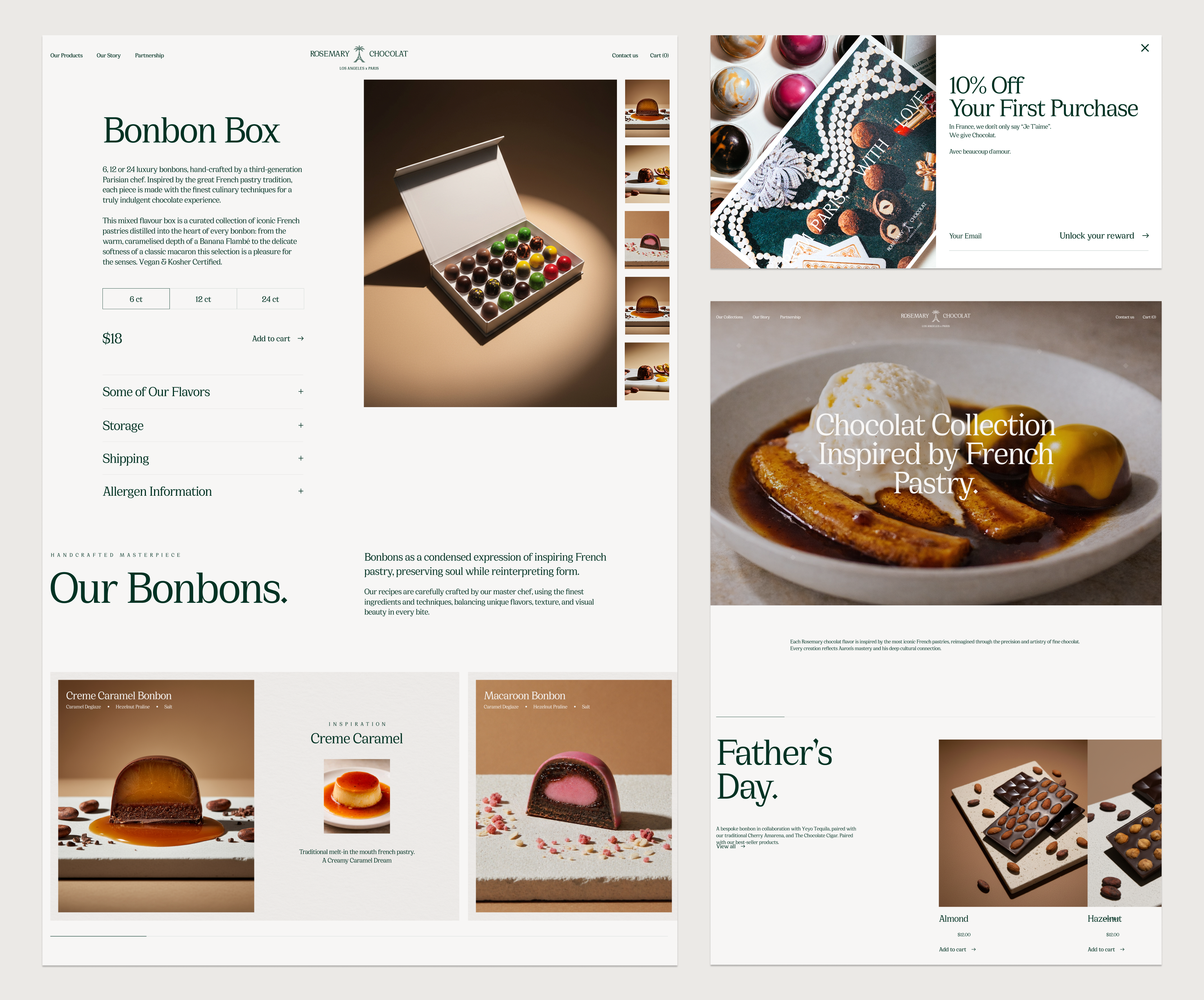 RoseMary Chocolat storefront grid